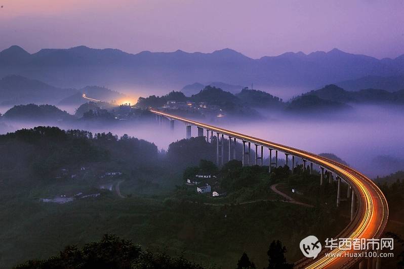传说中设计出来的重庆周家山大桥